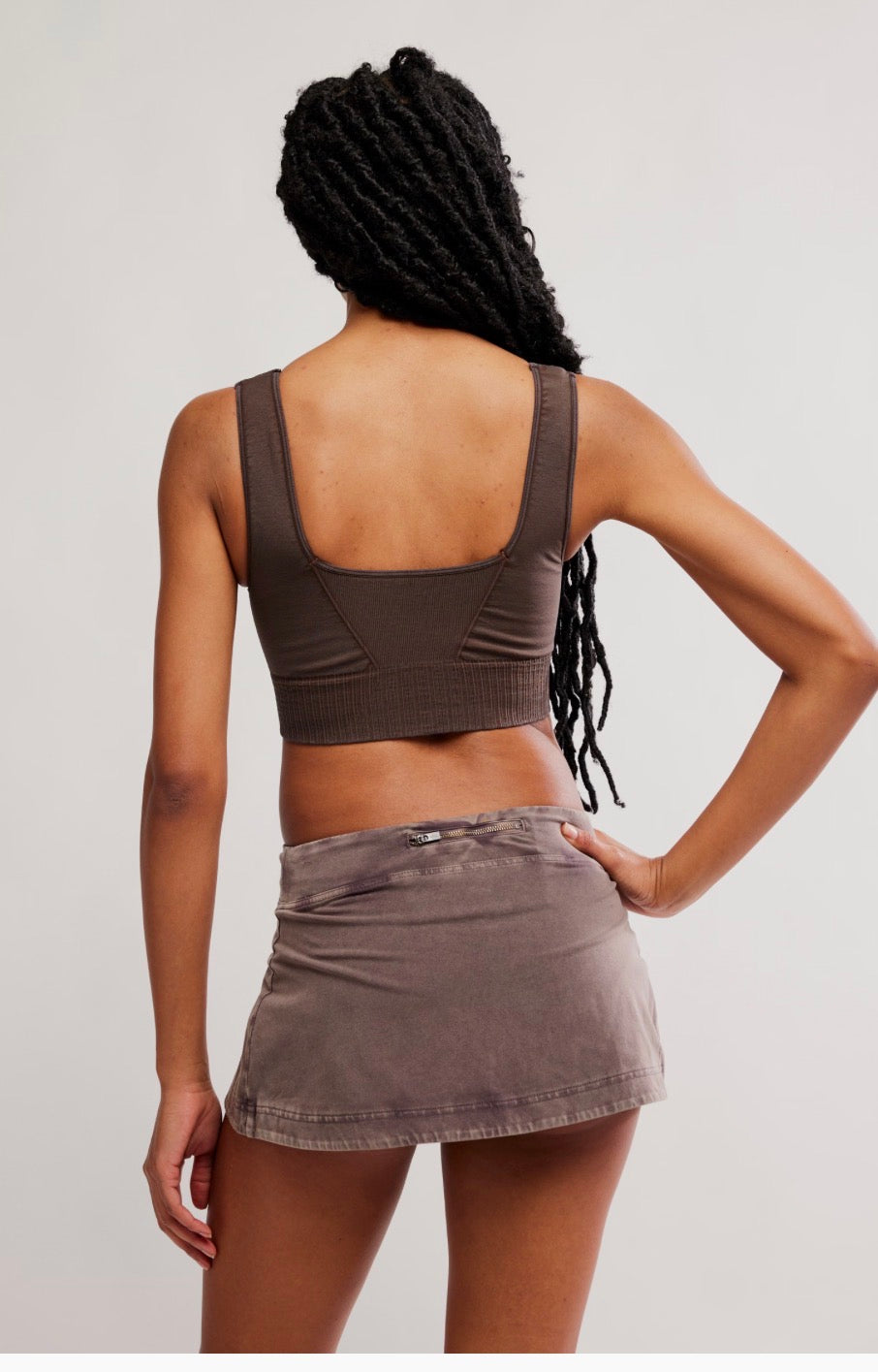 Hot Shot Mini Skort In Chocolate