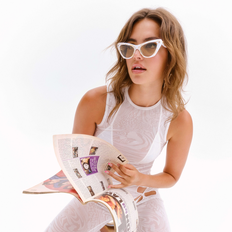 Linea White Marble Sunglasses