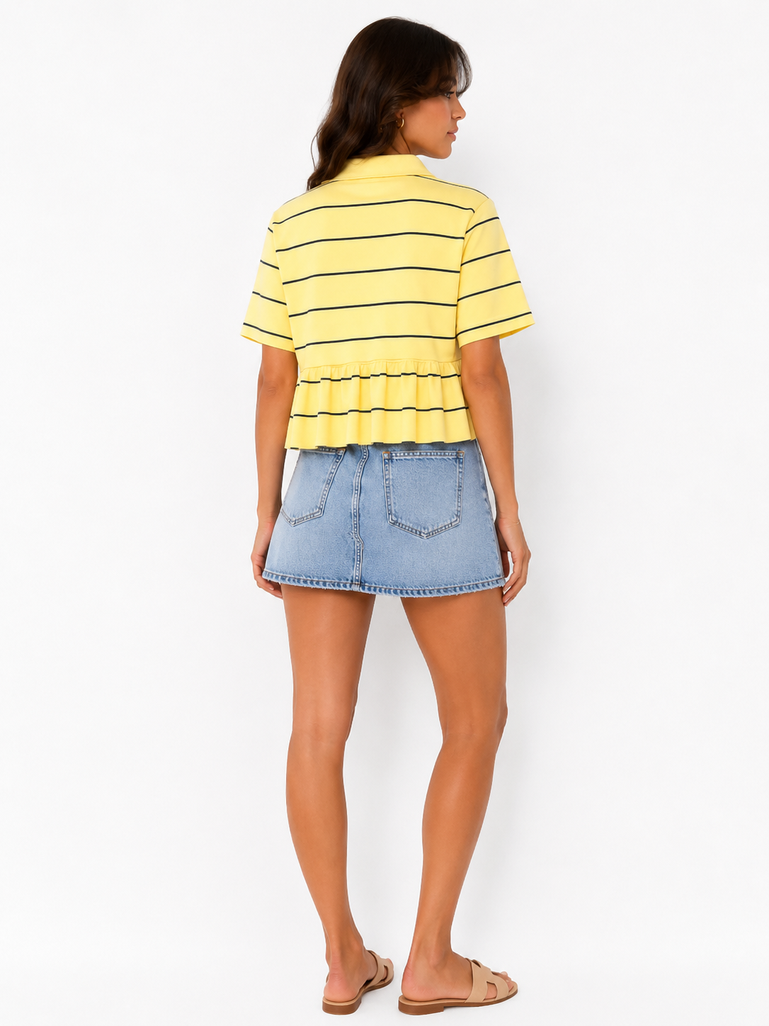 Yellow Stripe Bunny Polo