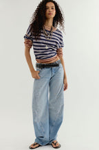 We The Free Fable Low-Rise Twisted Bowed Jeans