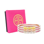 Three Queens All Weather Bangles-EPIC PINK