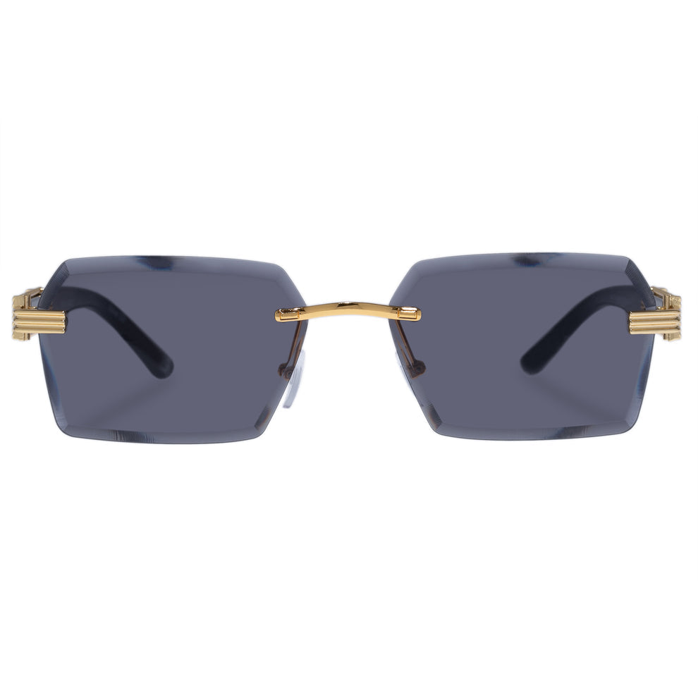 Nebula- Bright Gold Black Sunglasses