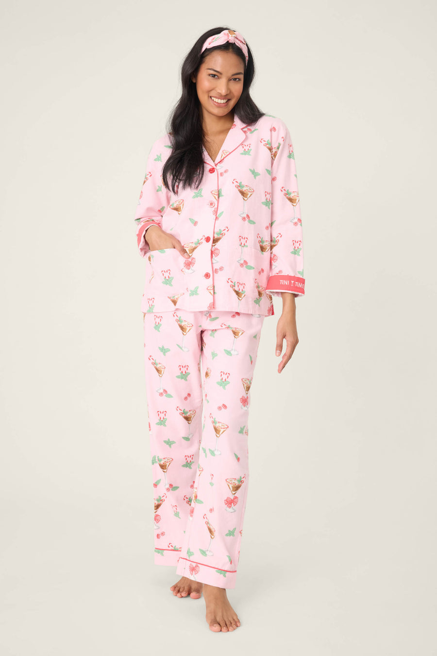 Tini Time Drink Flannel PJ Set