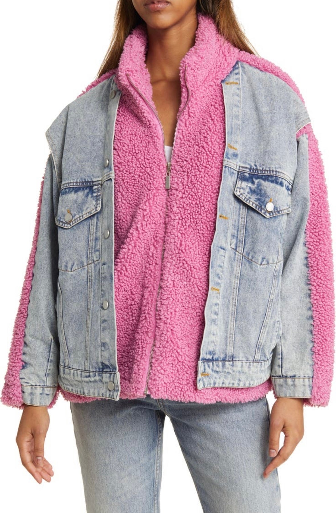 Bear Hug Jacket Pink