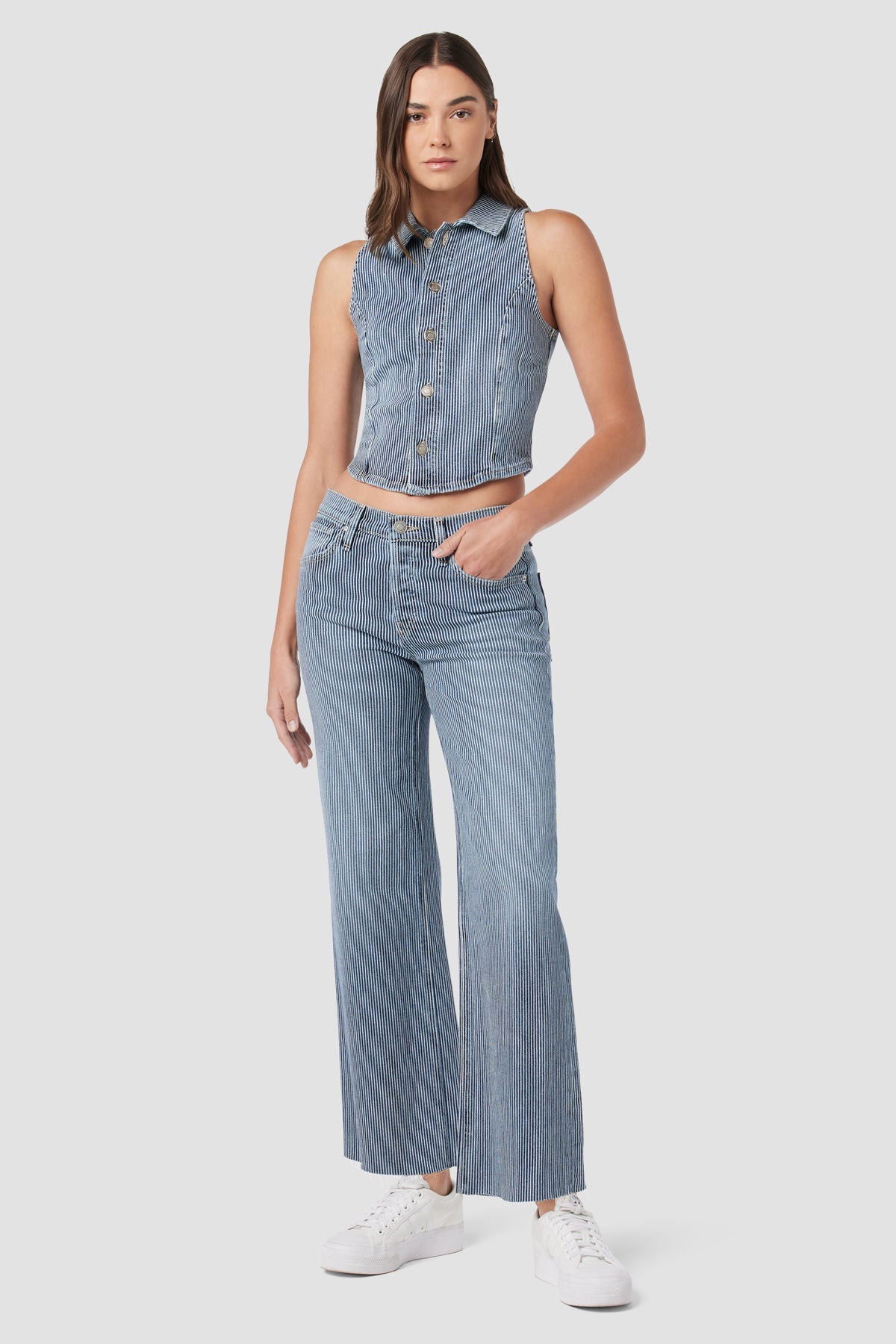 Hudson Rosie High-Rise Wide Leg Ankle Jean