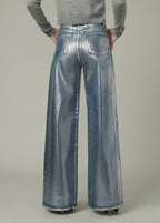 Mia High Rise Wide Leg Foil