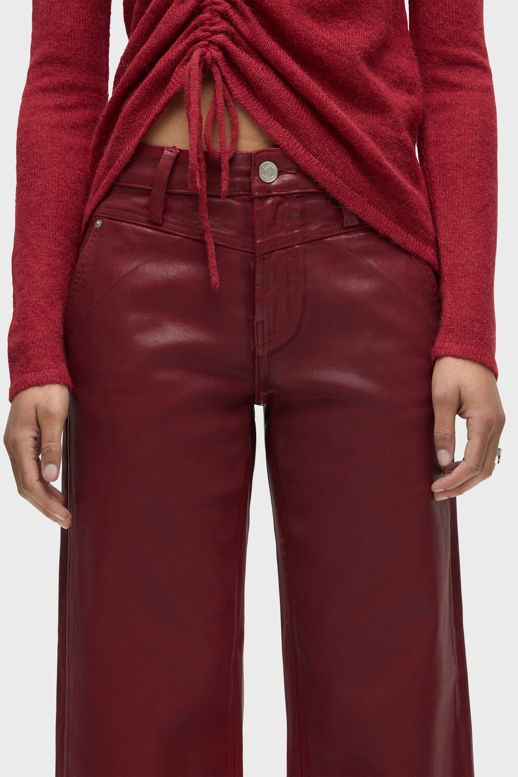 Rosie High-Rise Front Yoke Wide Leg Ankle Jean