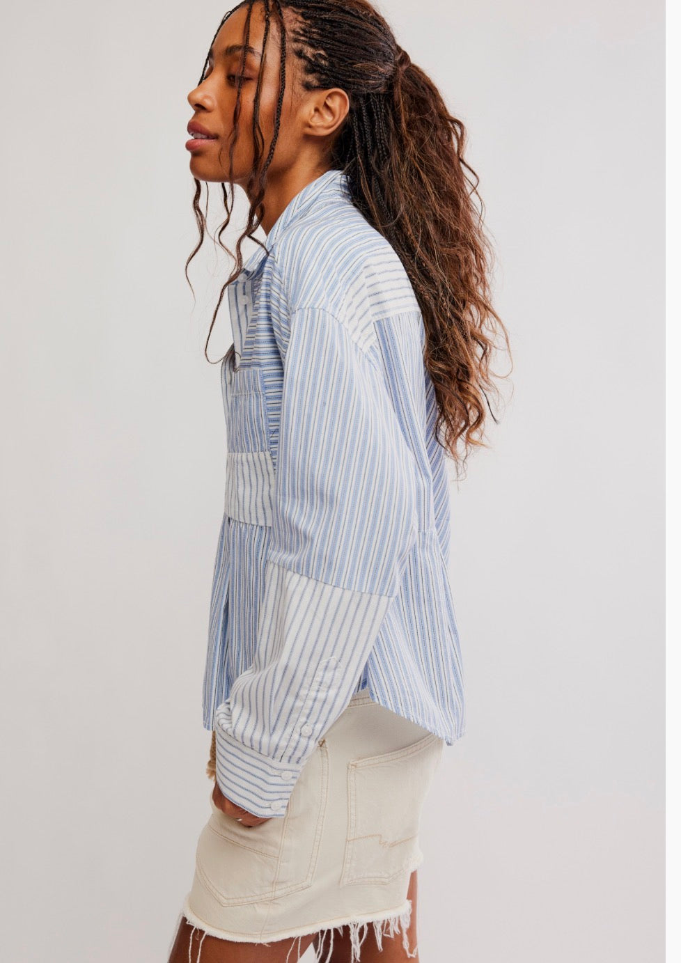 Annie Babydoll Button Down