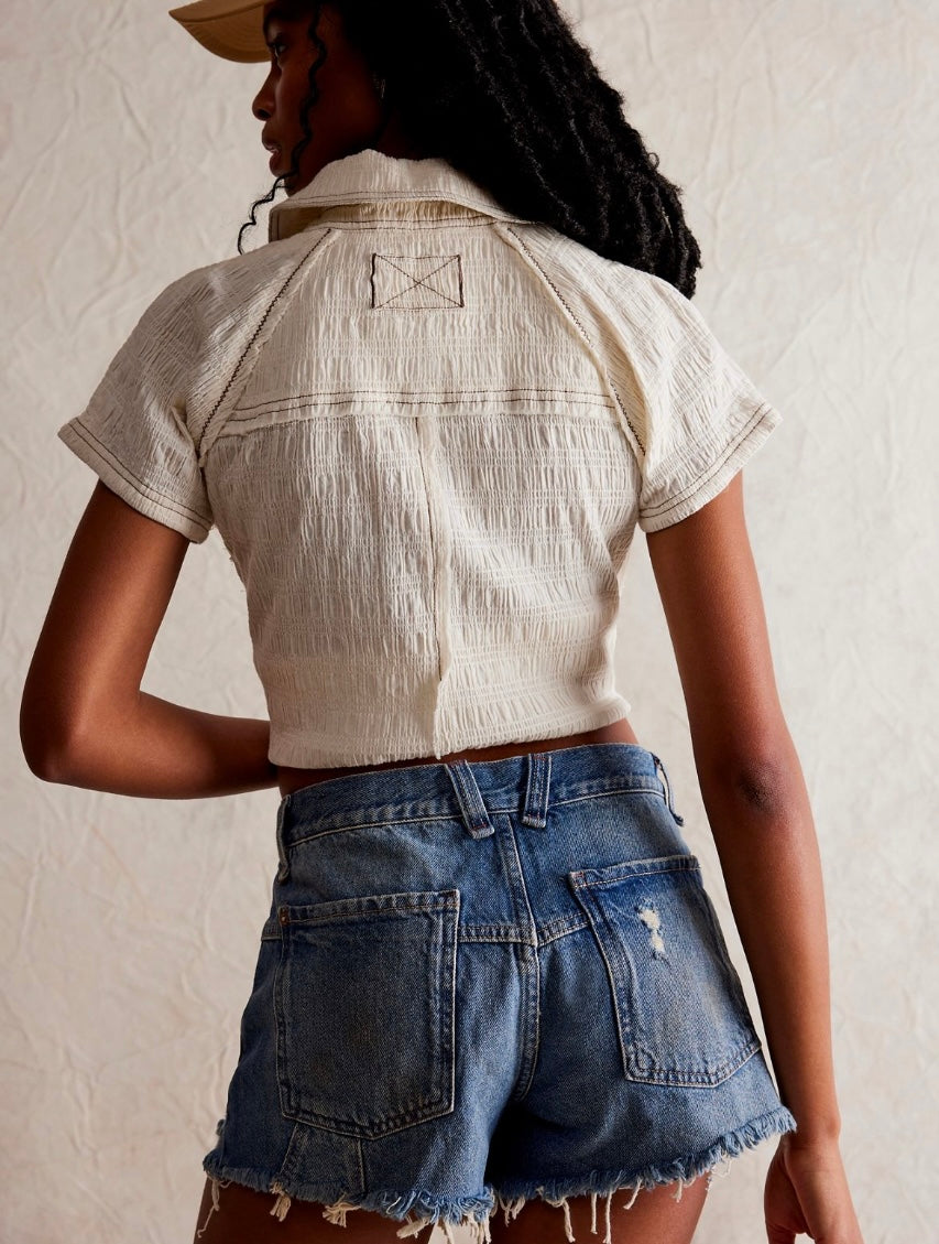 Free People Now or Never Denim Short