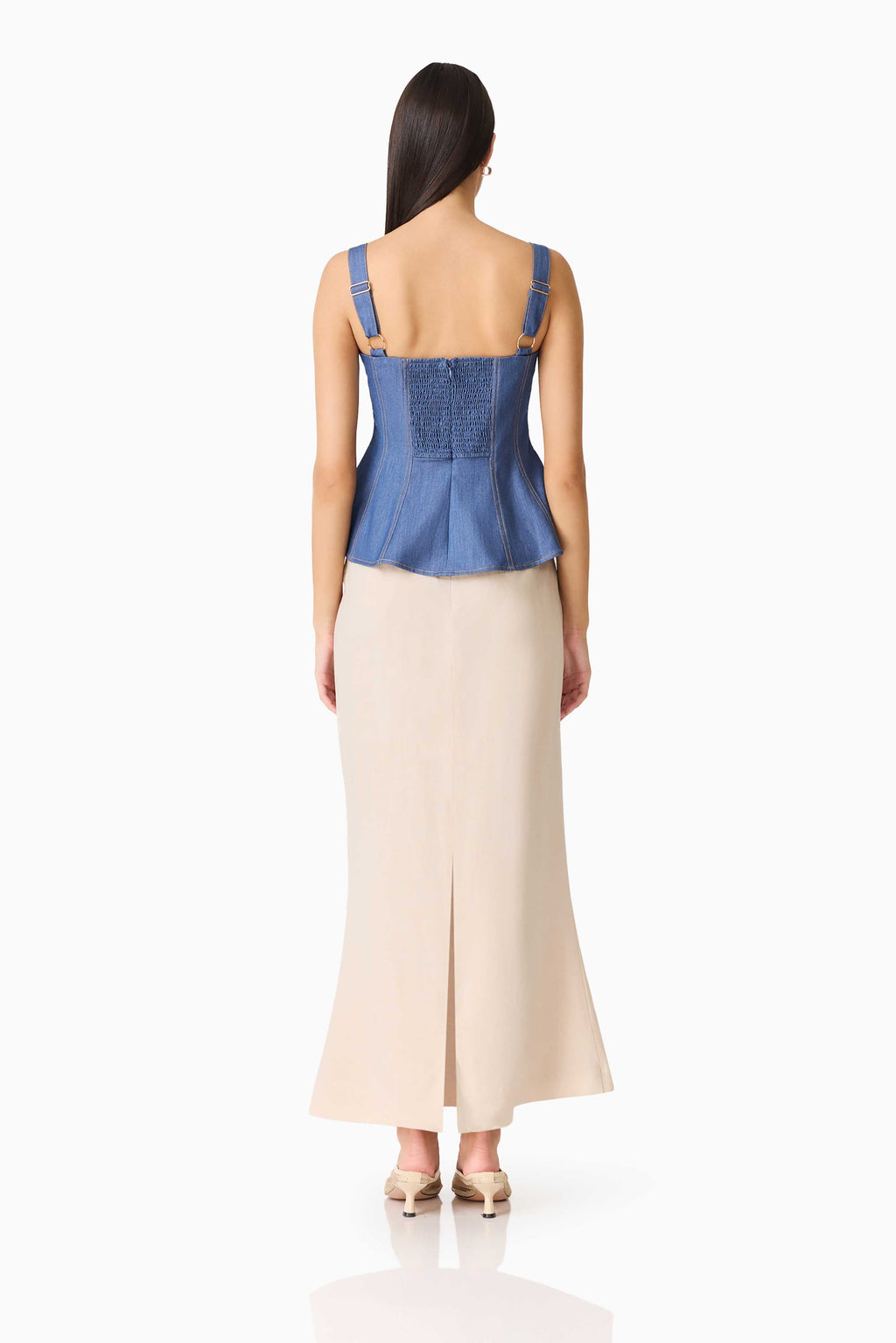 Gaelle Peplum Top