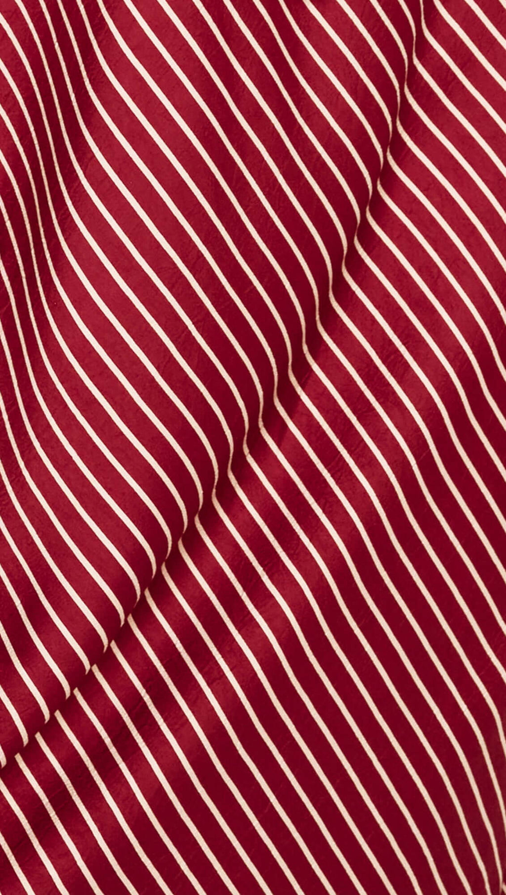 Burgundy Pinstripe Bias Midi Dress