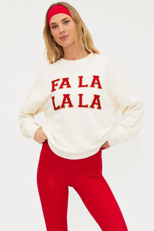 Devyn Oversized Sweatshirt Frosted Fa La La
