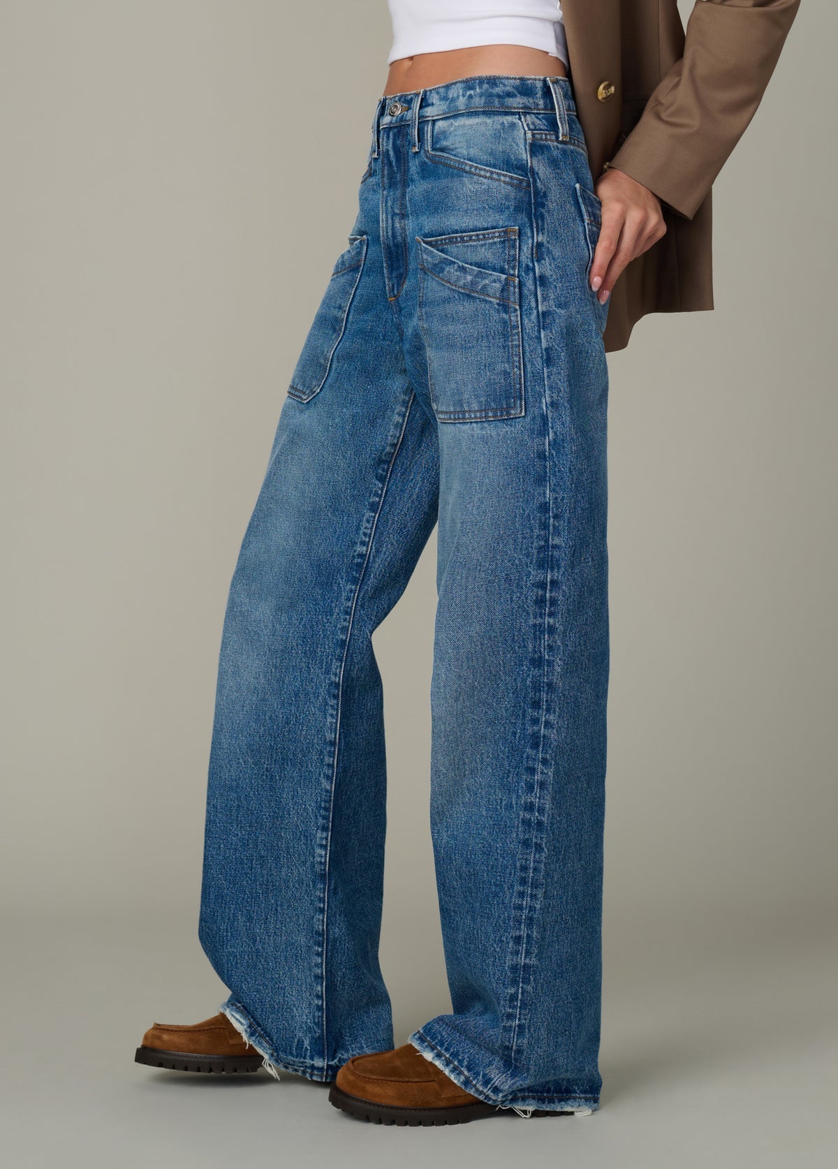 Harlowe Double Pocket High Rise Baggy