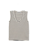 Tracy Cotton Striped U-Neck Tank