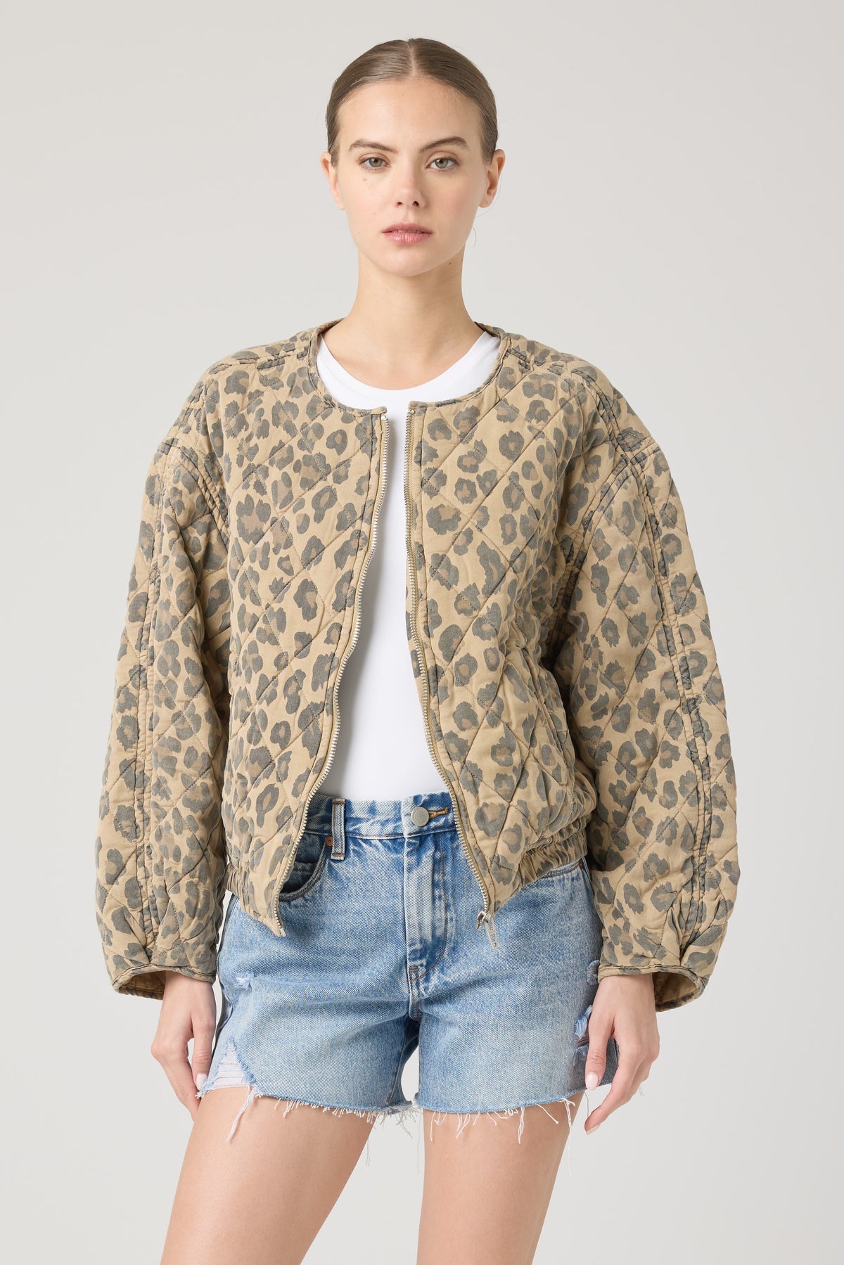 Blanknyc Quilted Spot On Bomber Jacket