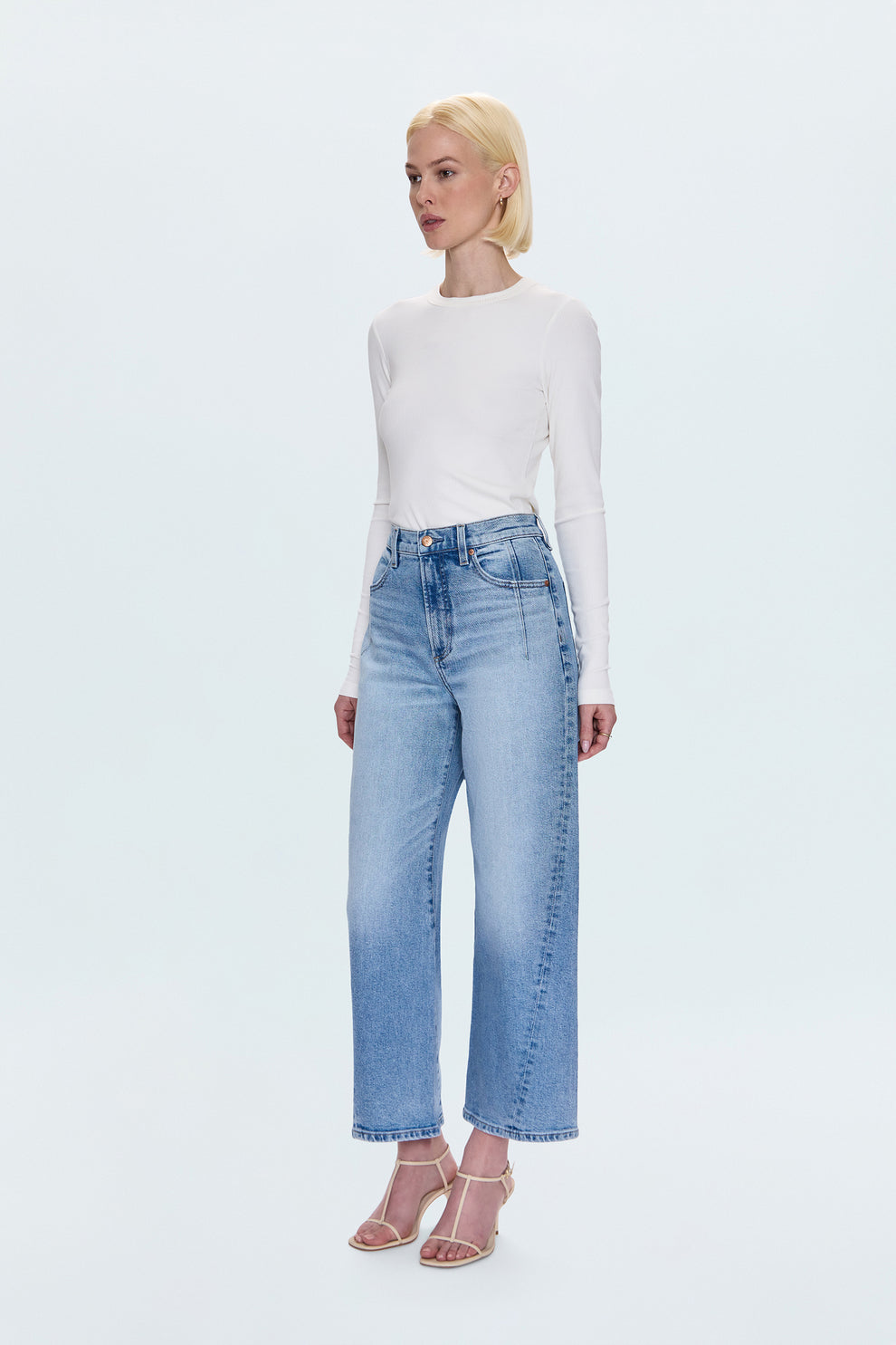 Kyra High Rise Bowed Ankle