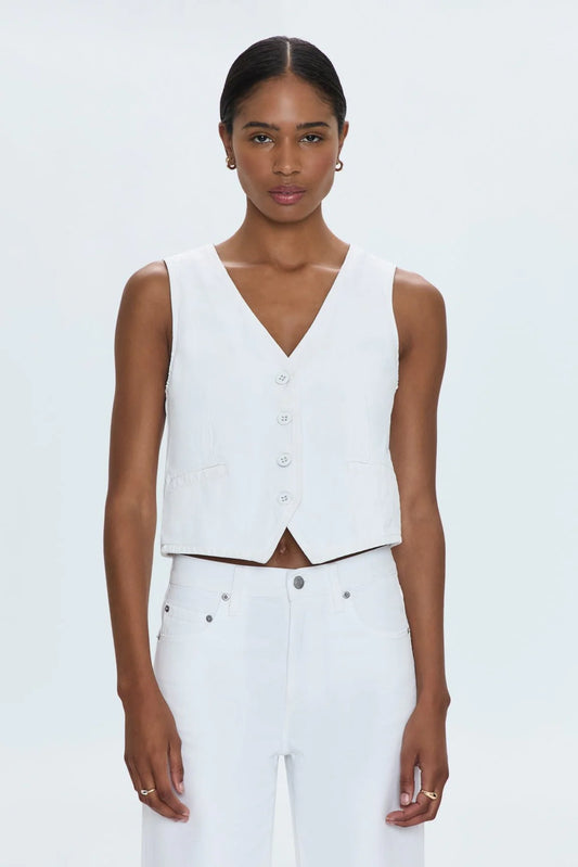 Pistola Vero White Denim Vest