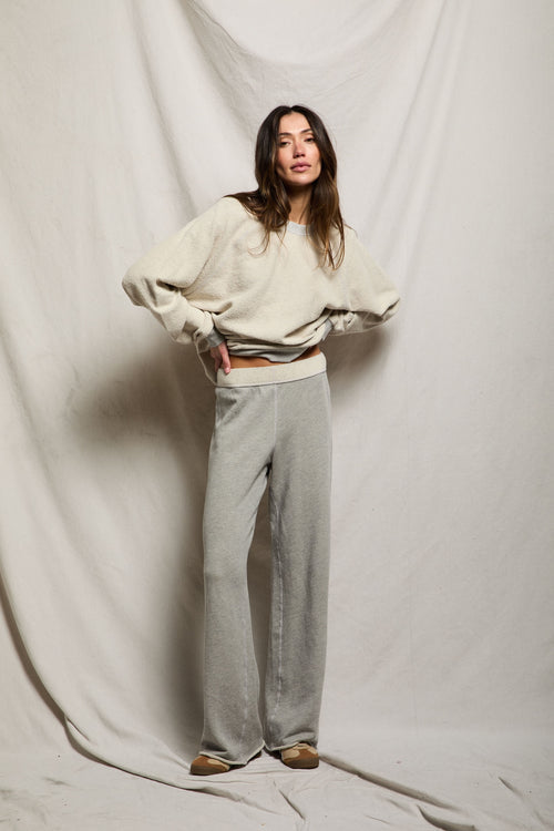 Marley Fleece Wide Leg Sweatpant