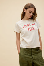 The Doors Light My Fire
Reverse GF Tee