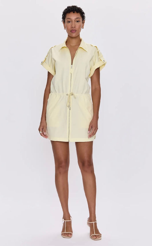 Pistola Meg Short Sleeve Zip Front Dress