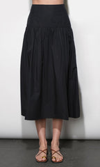 Oren Poplin Midi Skirt