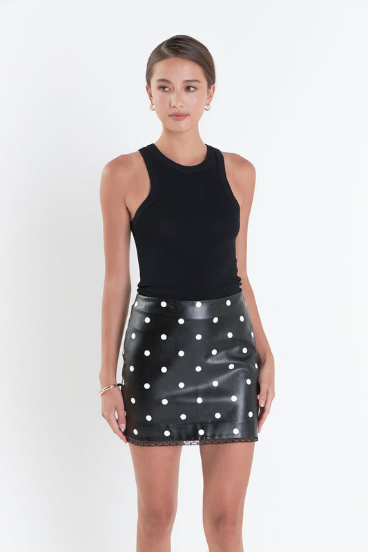 Polka Dot Mini Skirt