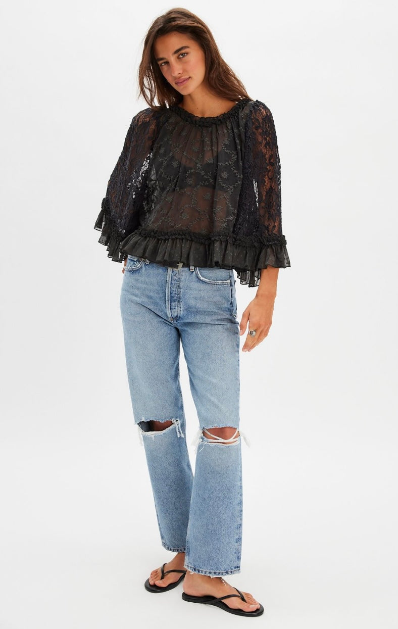 Free People Carly Cape Top