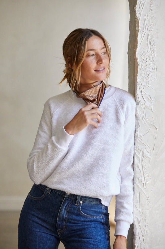 Perfect White Tee Inside Out Crewneck Sweatshirt