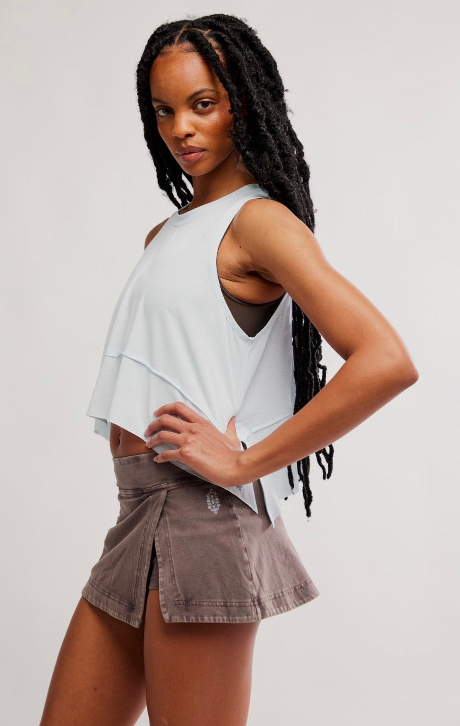 Hot Shot Mini Skort In Chocolate