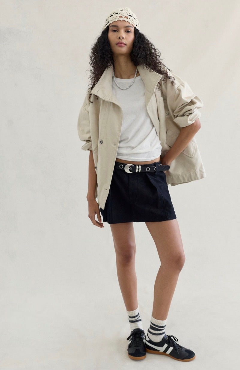 Riverfront Vegan Mini Skirt