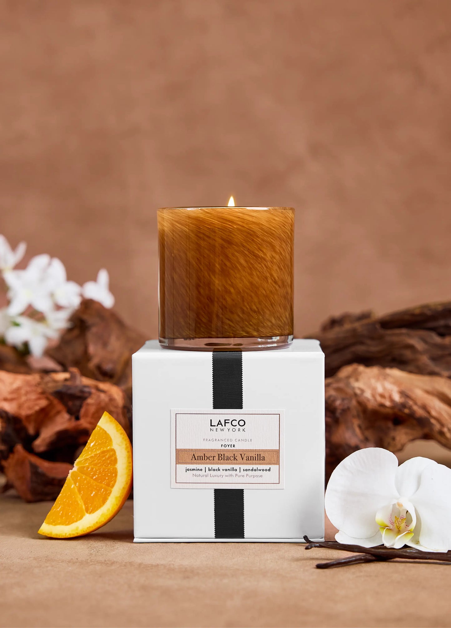 Amber Black Vanilla Signature Candle