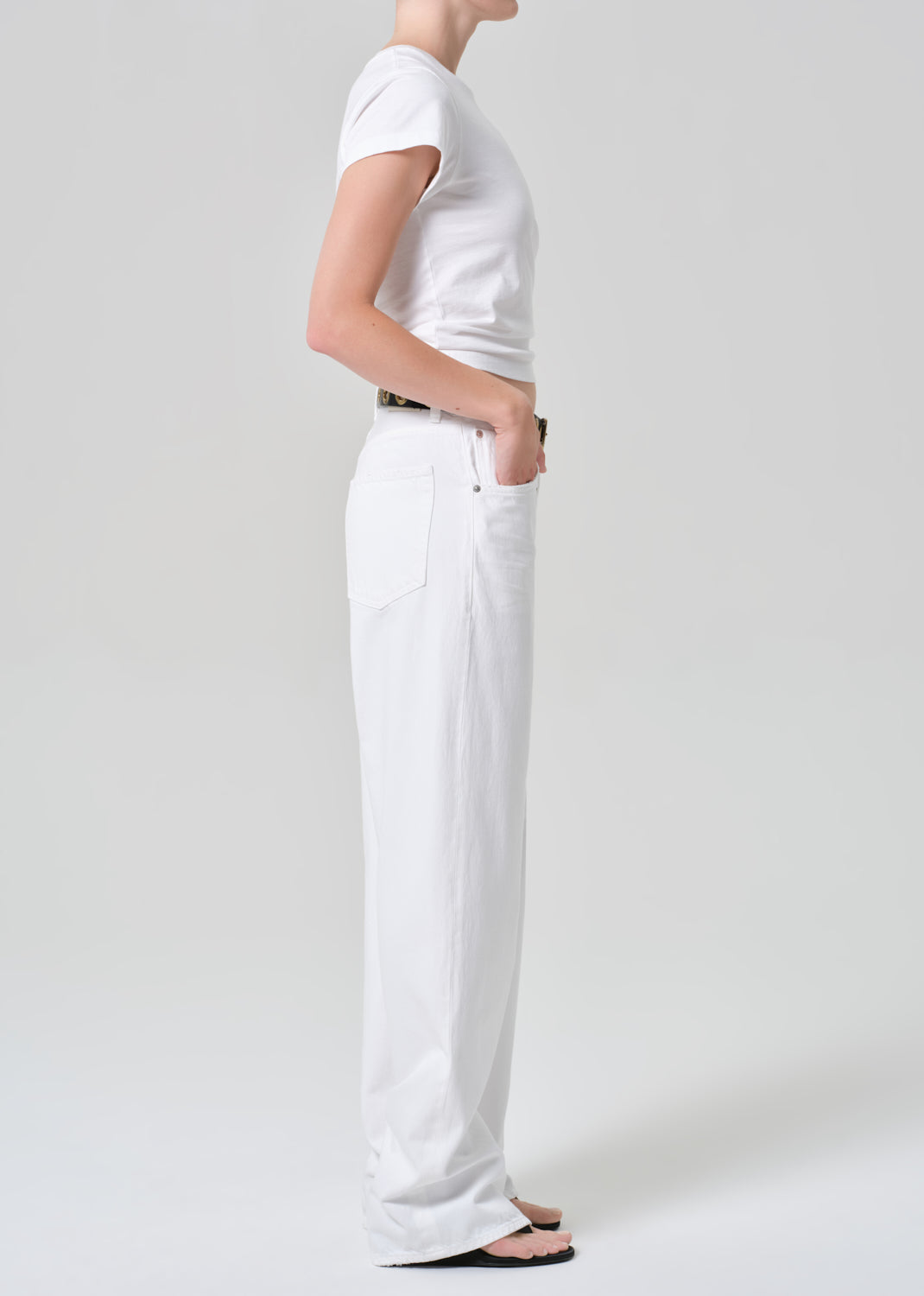 Ayla Baggy In Soft White