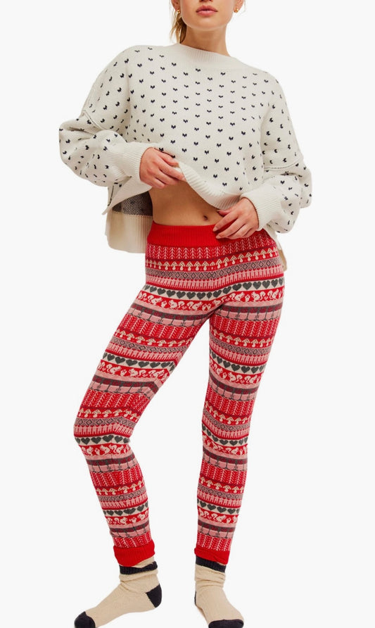 Free People Falala Fair Isle Leggings