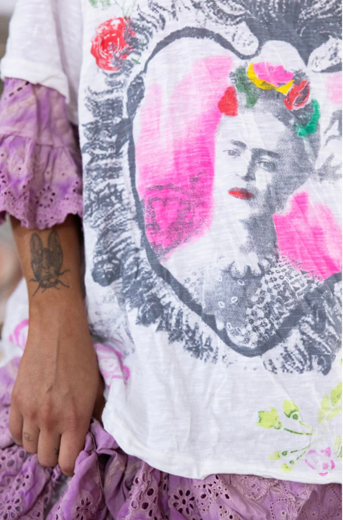 Magnolia Pearl Frida Corazón Llameante Tee