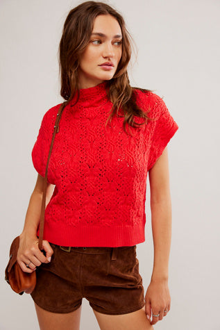 Free People Vickie Mock Neck Sweater