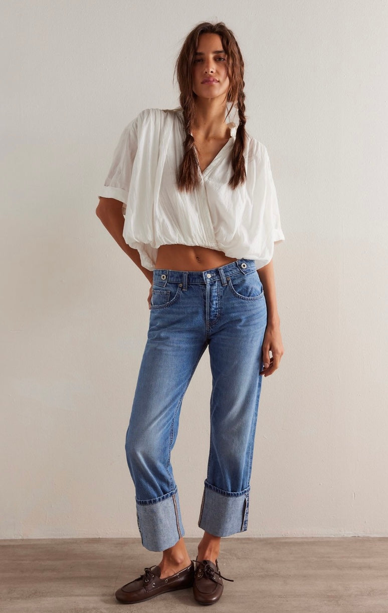 Free People We The Free Slade Slim Selvedge Jeans