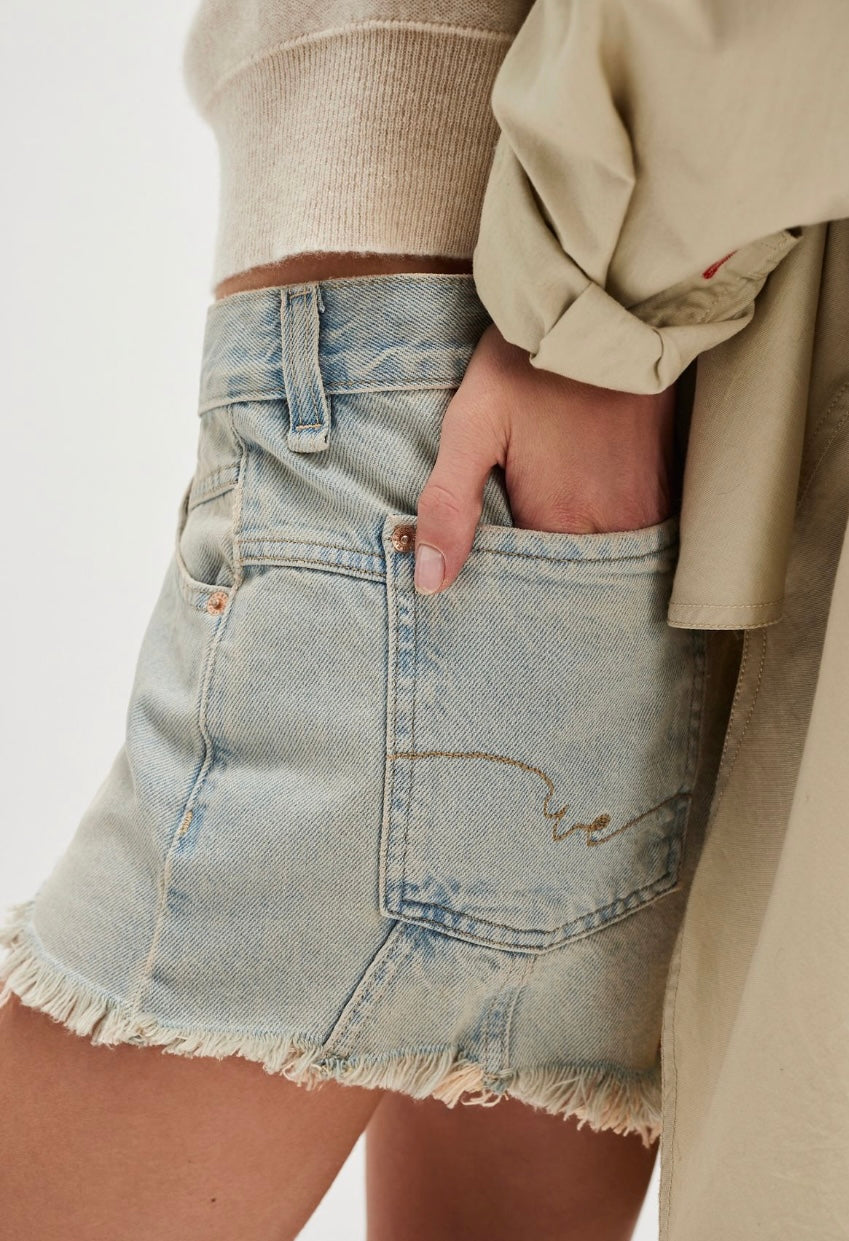 Free People Now or Never Denim Short