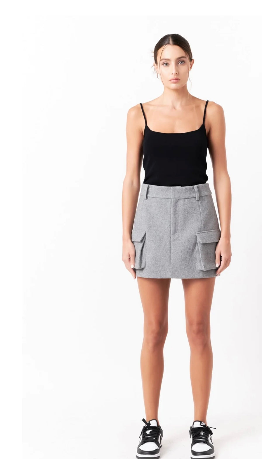 Wool Cargo Skirt