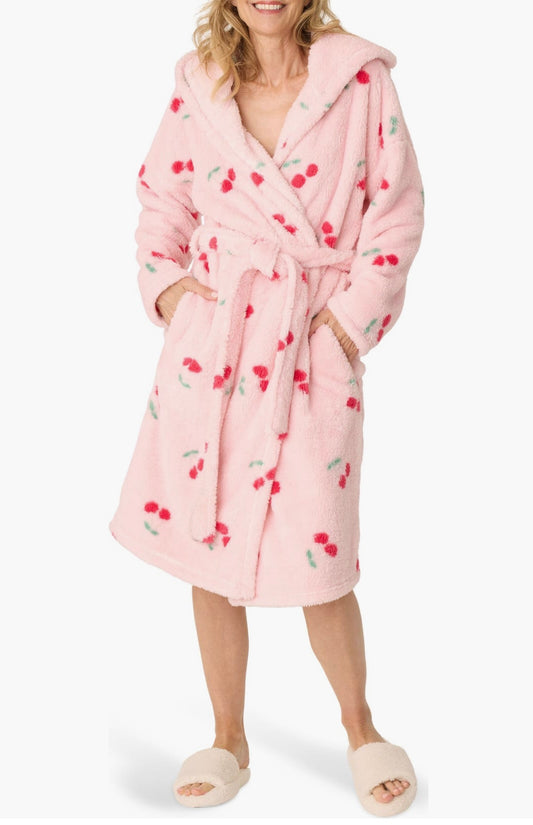 P.J. Salvage Cherry Print Hooded Robe