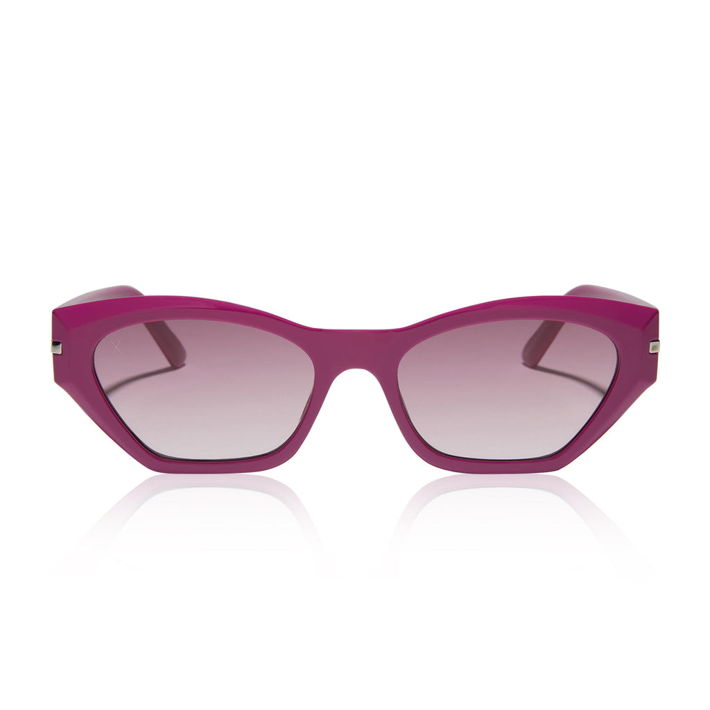 Sawtelle Glossy Berry Garnet Gradient Sunglasses
