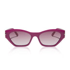 Sawtelle Glossy Berry Garnet Gradient Sunglasses
