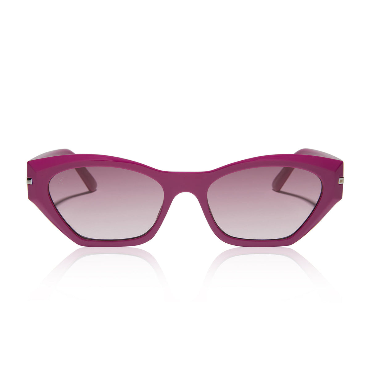 Sawtelle Glossy Berry Garnet Gradient Sunglasses