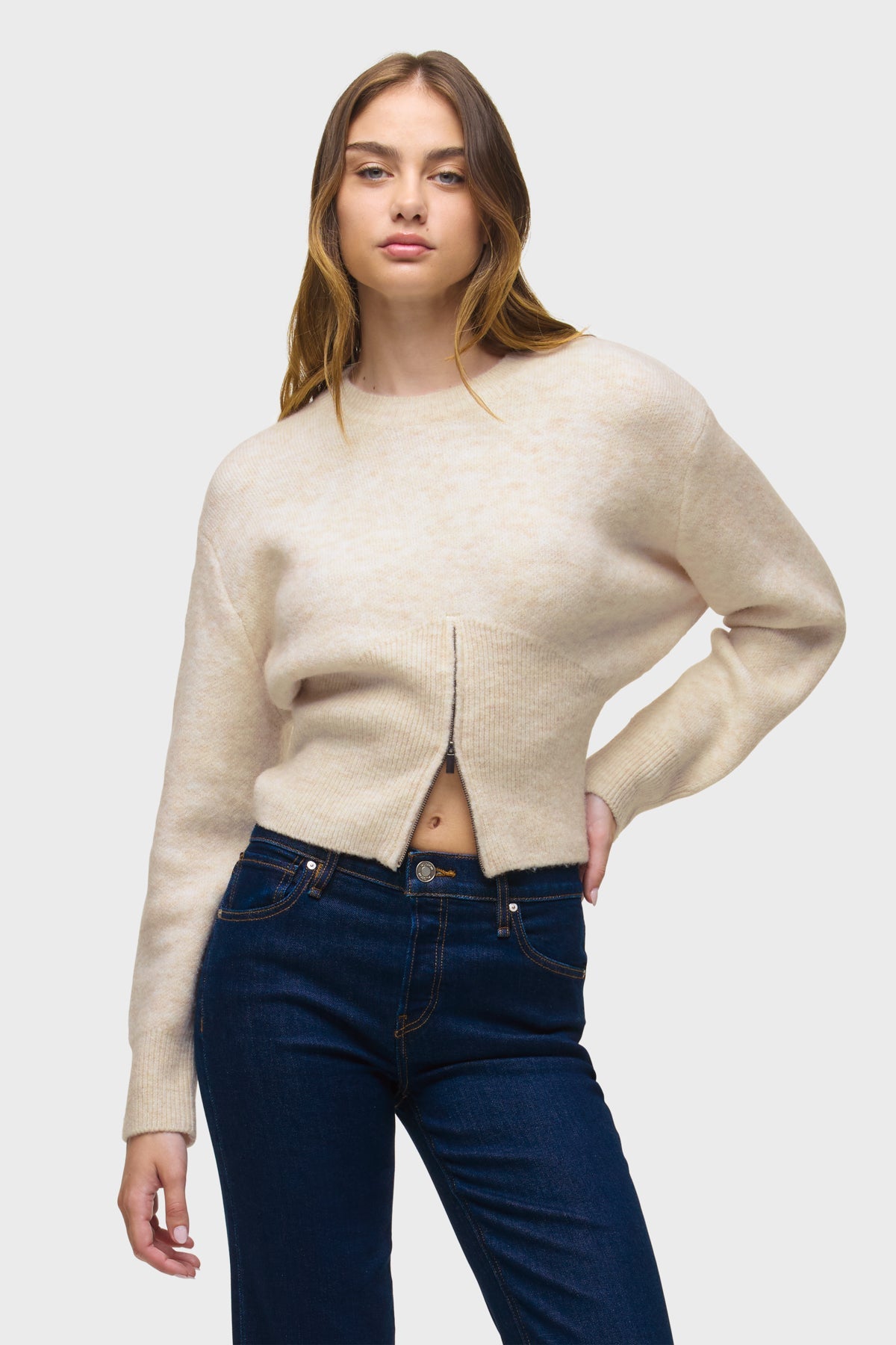 Lizbeth Front Zip Sweater