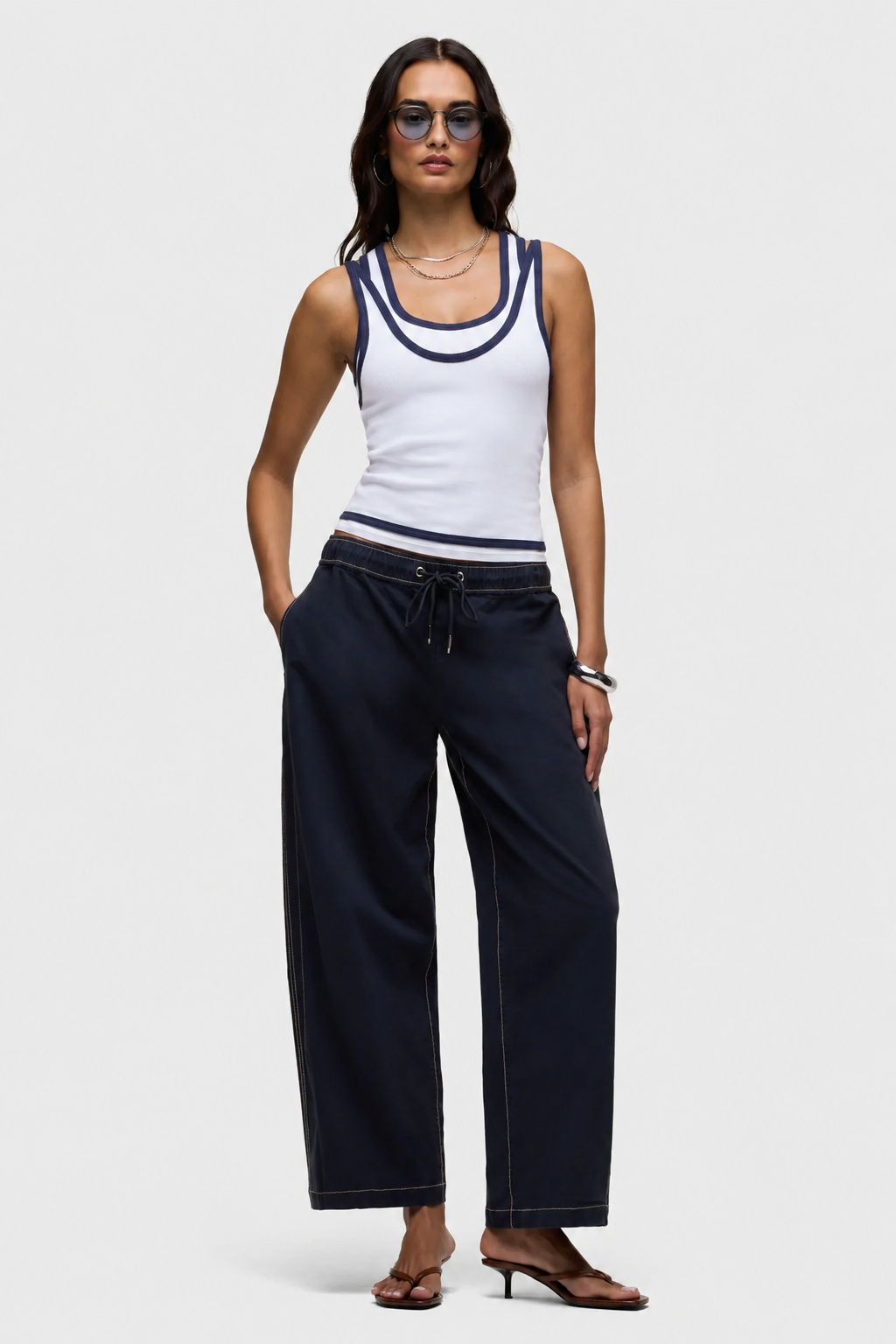 Drawstring Barrel Pant