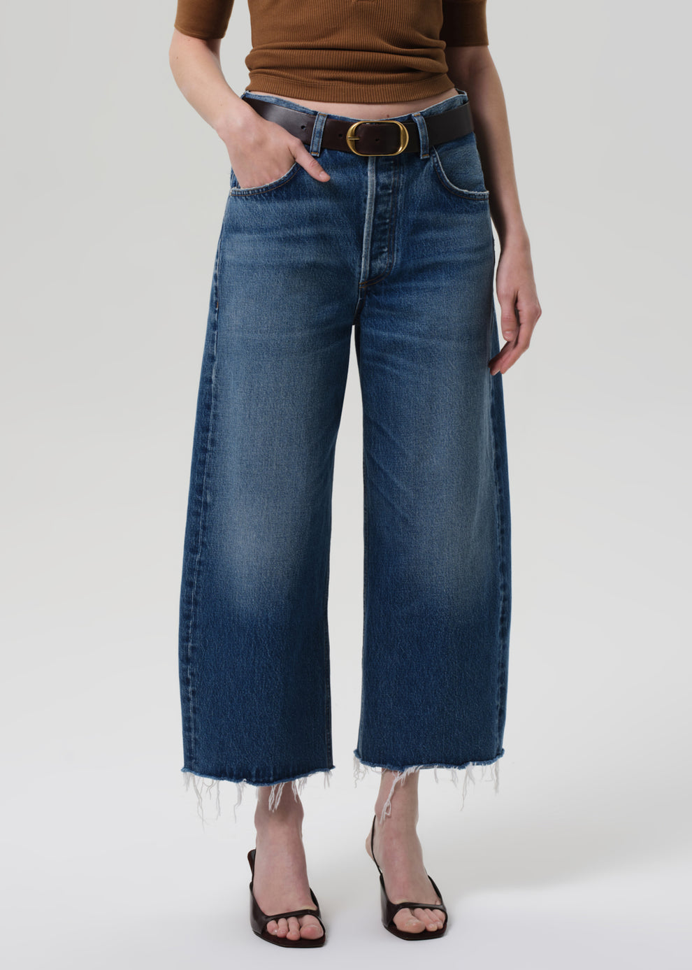 Ayla Raw Hem Crop