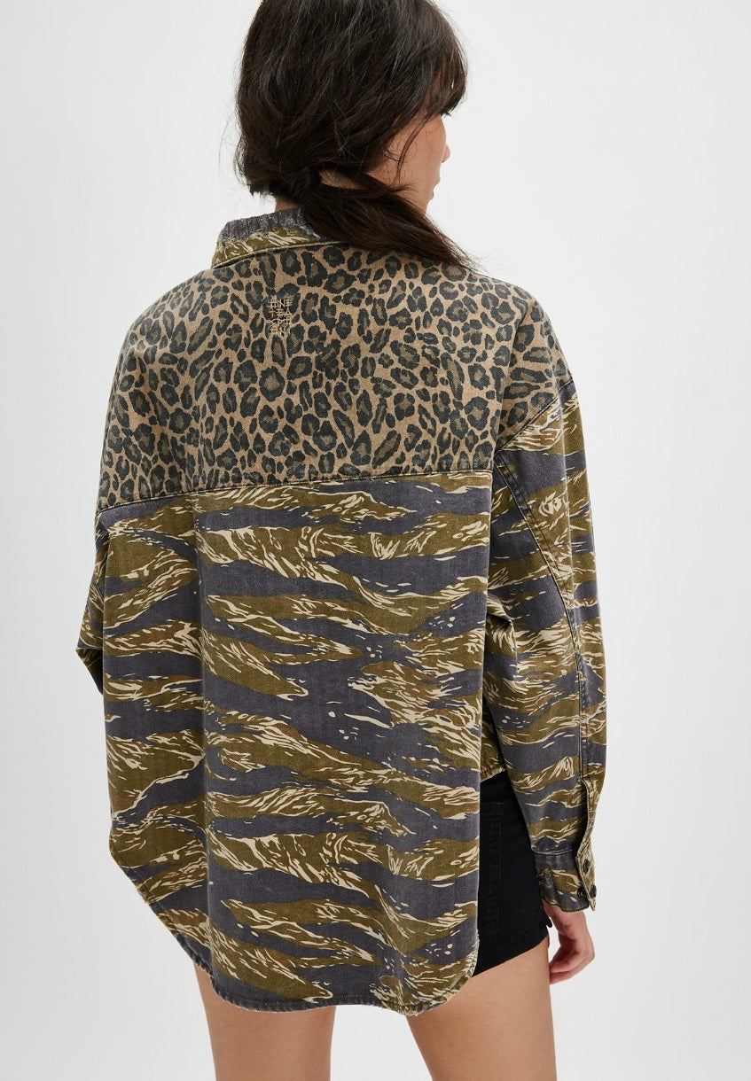 OneTeaspoon Animal Camo Daria Shirt