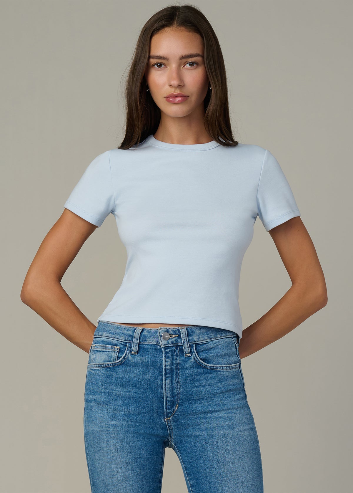 Joes Baby Tee-Powder Blue