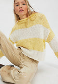 Opal Rollneck Knit Stripe Sweater
