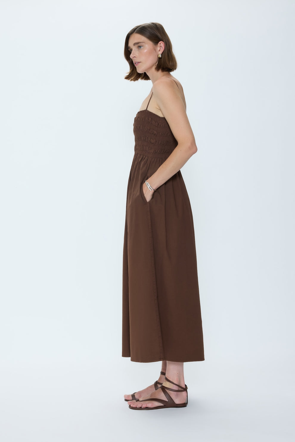 Bianca Shirred Bodice Dress