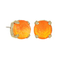 Oakland Studs in Electric Orange